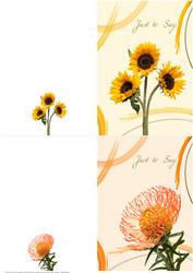 Floral Swoosh Notelets 4