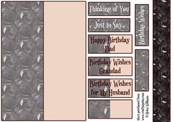 Staffie Backing Paper/ Card Front