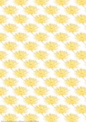 Yellow Floral Vellum