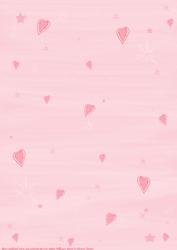Hearts & Stars Pink Backing Paper