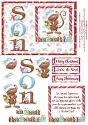Christmouse Son Word Card & Frame