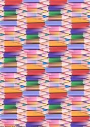 Coloured Pencils Backing Paper