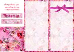 Lily & Gerbera Bouquet Dl Card Bases