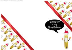 Santa Banana 'merry Christmas' Insert