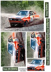 Opel Rally Car Pyramid 7x5inch