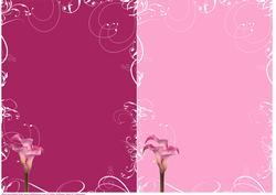 Cala Lily Swirl Card Base