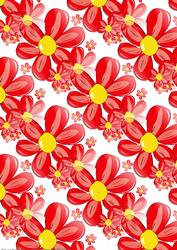 Reddidy Red Funky Flower Paper Large