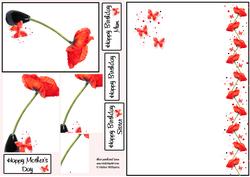 Poppy & Butterfly Wishes Pyramid
