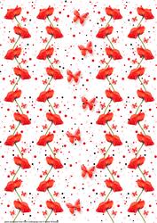 Poppy & Butterfly Wishes Background