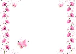 Pink Gerbera & Butterfly Wishes Insert/paper