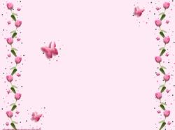Pink Tulip & Butterfly Wishes Insert Pink
