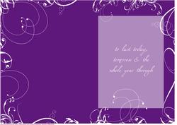 Swirl Insert Purple Birthday