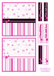 Pretty in Pinks Card Bases Square