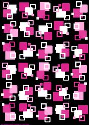 Squares in the Pinks on Black
