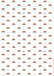 Rainbow Backing Paper