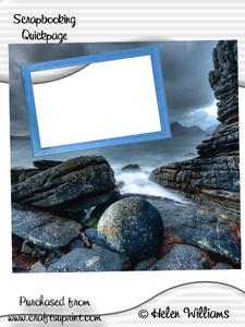 'elgol' Seascape Quickpage 12x12inch Png