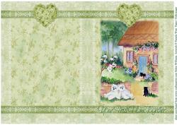 Two Westies & a Country Cottage New Home Quick Card