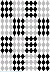 Black & Grey Harlequin Backing Paper