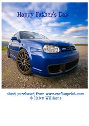 Vw Golf R32 Father's Day Topper 8x8 Inch