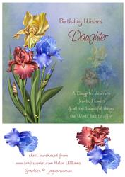 Iris Trio Daughter Card Front