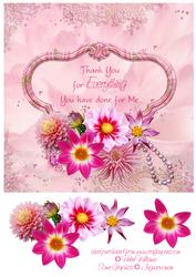 Dhalia Gem Card Front Thank You