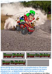 Quad Bike Maximum Mud 8x8 Inch Card Front