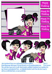 Pink on the Wire Delores D'ammage Step by Step