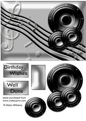 Music & Speakers on Silver Step by Step