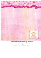 A Sweet Little Girl to Love New Baby Insert 8x8inch
