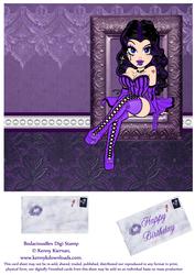 Violet Dreams in Leather & Lace