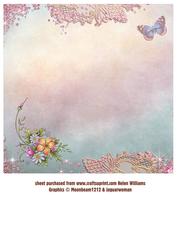 Flowers & Butterfly Insert
