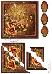Autumn Roses for Nan Corner Stacker