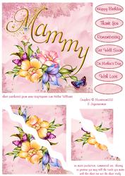 Mammy Pink Flowers & Butterfly Corner Stacker