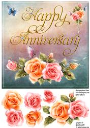 Rosy Glow Anniversary Step by Step