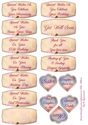 Stargazer Lily Dreams Captions to Fit 6inch Corner Stacker