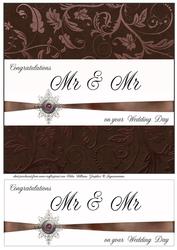 Mr & Mr Wedding Day Topper