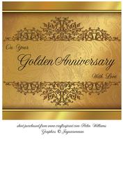 Golden Anniversary Topper 8x8inch