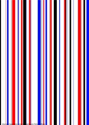 It's All Gone a Bit Stripey Red, Blue & Black