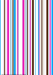 It's All Gone a Bit Stripey Pink Browns & Blues
