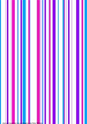 It's All Gone a Bit Stripey Blue, Purple & Pink