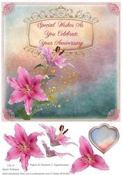 Stargazer Lily Anniversary Step by Step