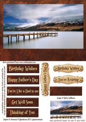 Jetty & Mountain Card Front