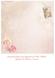 Victorian Lace & Flowers 8x8inch Insert