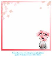 Pink Anemone Blush 8x8inch Insert Ink Saving in Pink