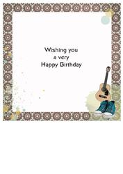 Boys Room 8x8 Inch Insert Happy Birthday