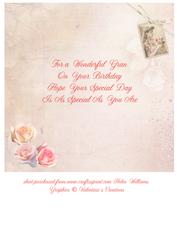 Victorian Lace & Flowers 8x8inch Insert Gran