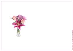 Lily & Rose in a Vase Insert Ink Saving