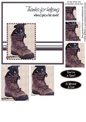 Pup in Boots Thanks 6inch Pyramid
