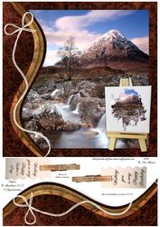 Swirl Border & Painters Easel the Buckle Topper