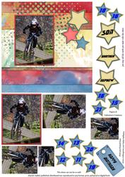 Boy on Bike 6inch Pyramid
